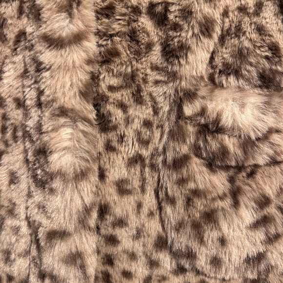 Girls Mini Boden Blue Vest with Faux Fur Trim size 5-6 - Picture 3 of 9